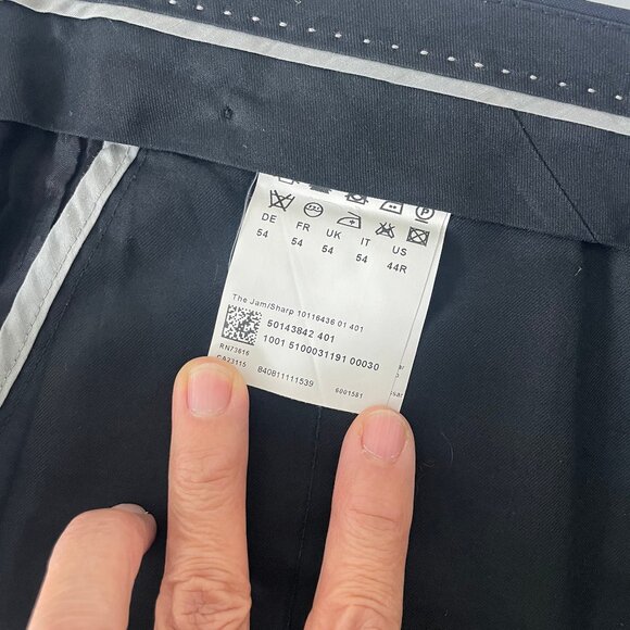 BOSS Hugo Boss Black Wool Men's Dress Pants (36R) - Picture 5 of 5